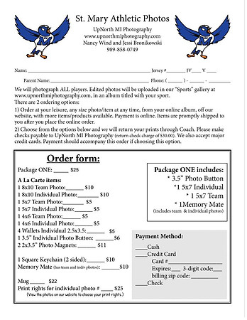 sports order form